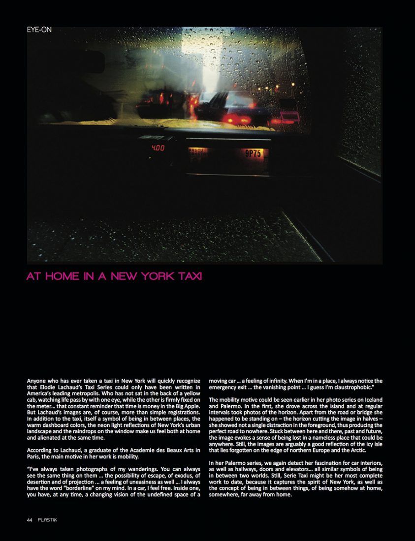 photographie contemporaine de new york city vue en taxi