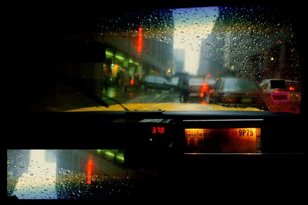 street photographie de taxi a new york