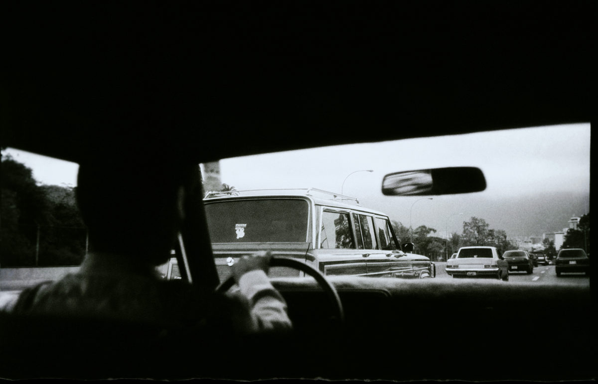 photographie argentique de voyage en taxi au venezuela